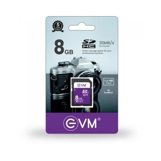 EVM 8GB SD Memory Card for DSLR Camera EVMSD/8GB
