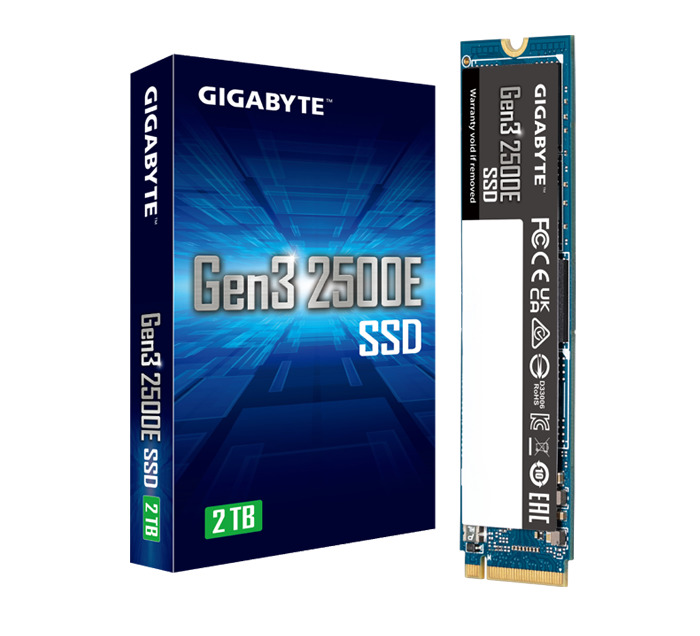 Gigabyte 2500E 2TB PCIe 3.0 M.2 NVMe Internal SSD (M.2 2280)