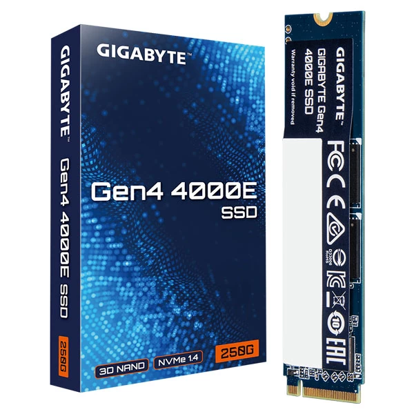 Gigabyte Gen4 4000E 250GB PCIe 4.0 M.2 NVMe Internal SSD (Blue)
