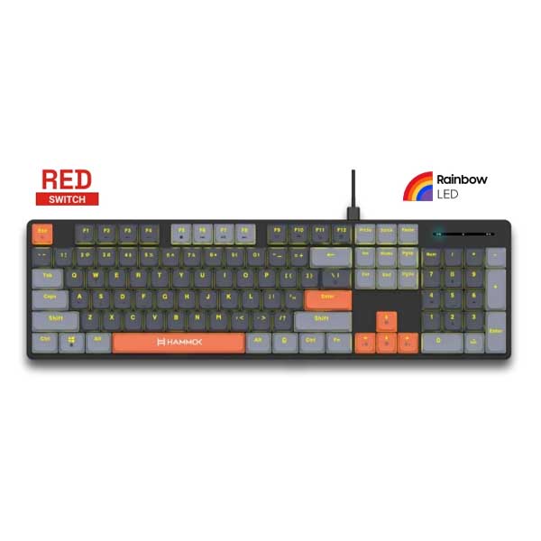 Hammok LEGEND Mechanical Keyboard – RGB Lighting – Red Switch