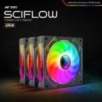 Ant Esports Sciflow 120mm 3-in-1 ARGB Cabinet Cooling Fan Kit – Black - Image 2