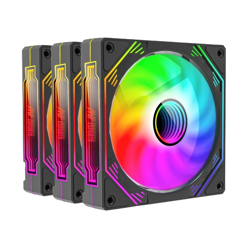 Ant Esports Sciflow 120mm 3-in-1 ARGB Cabinet Cooling Fan Kit – Black