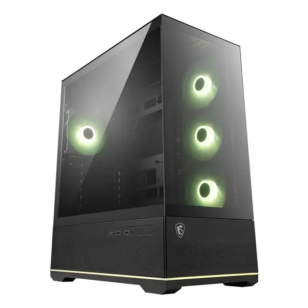 MSI MAG Pano 110R PZ Mid Tower Cabinet for Gaming Builds – Black