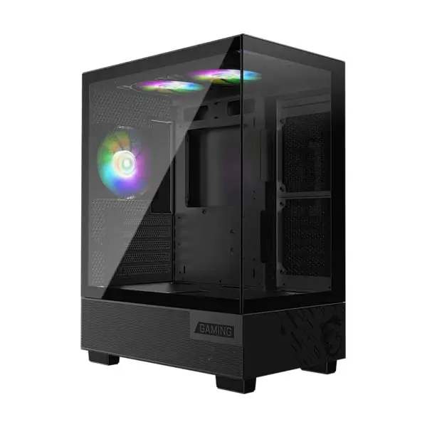 MSI MAG PANO M110A ARGB Micro-ATX Gaming Cabinet – Black