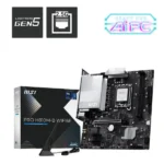 MSI PRO H810M-B WIFI6E DDR5 Micro-ATX Motherboard for Intel Core Ultra Processors