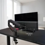 Cyberwolf Ergonomic Monitor Arm with Gas Spring – Black - Image 2