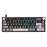 RK Royal Kludge R65 Phantom Wired Mechanical Gaming Keyboard, 65% Compact, Hot-Swappable, RGB, Chartreuse Switch