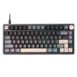 RK Royal Kludge R75 Phantom 75% TKL Wired Mechanical Keyboard – K Silver Switch
