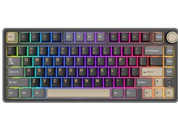 RK Royal Kludge R75 Phantom 75% TKL Wired Mechanical Keyboard – Brown Switch