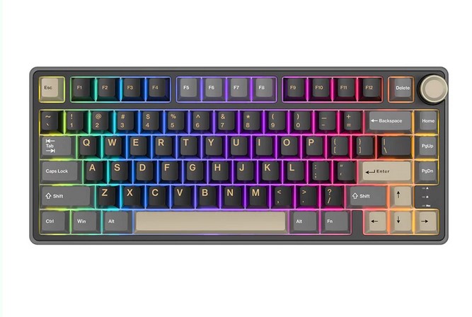 RK Royal Kludge R75 Phantom 75% TKL Wired Mechanical Keyboard – Brown Switch
