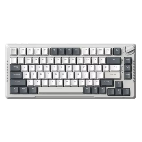 RK ROYAL KLUDGE H81 White Night Sky Hot-Swappable Mechanical Gaming Keyboard - SkyCyan Switch