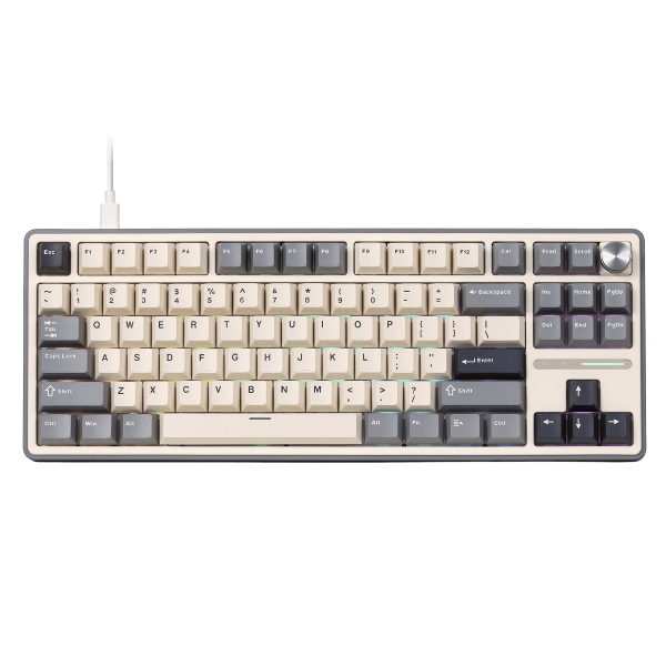 RK Royal Kludge R87 Pro 75% TKL Wired Mechanical Keyboard – Hot-Swappable, RGB, Brown Switch