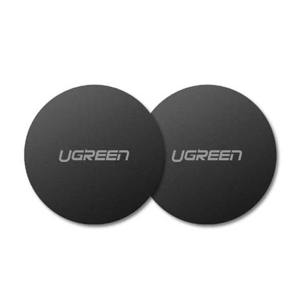 Ugreen LP123 Rounded Metal Plate for Magnetic Phone Stand 2 Pack Black-30836