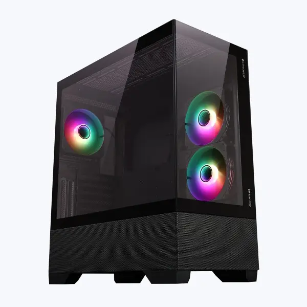 ZEBRONICS Atlas Stylish Gaming Cabinet – Black