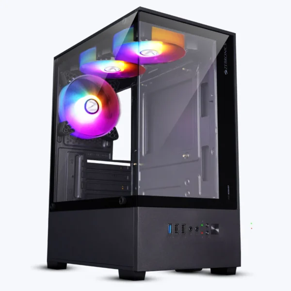 ZEBRONICS ROBUST Premium Gaming PC Case with Strong Build – Black