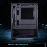 ZEBRONICS ROBUST Premium Gaming PC Case with Strong Build – Black - Image 3