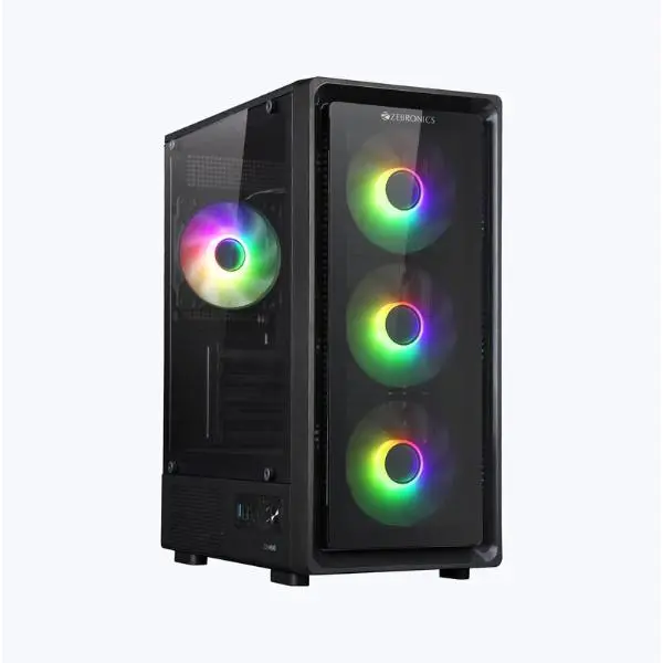 Zebronics Zeb-Nexo Gaming Cabinet – Compact Mini Tower Case Black
