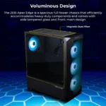 ZEBRONICS APEX Edge Premium Mesh Gaming Full-Tower Cabinet (Black) - Image 2