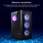 ZEBRONICS APEX Edge Premium Mesh Gaming Full-Tower Cabinet (Black) - Image 4