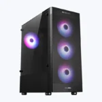 Zebronics Zeb-Apex Gaming PC Case with Modern Design – Black