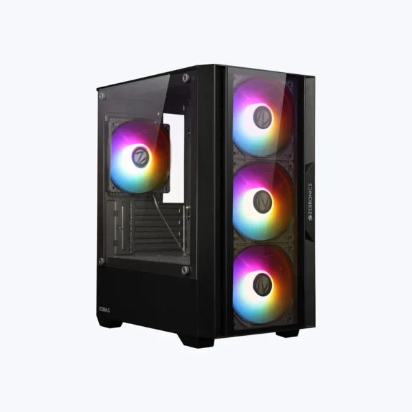 Zebronics Zeb-Cora G Gaming PC Case with Modern Design – Black