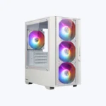 Zebronics Zeb-Cora G White Gaming Cabinet Mid-Tower PC Case