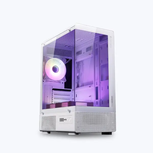 Zebronics Maximus Mid Tower Gaming Cabinet for High Performance Builds – White