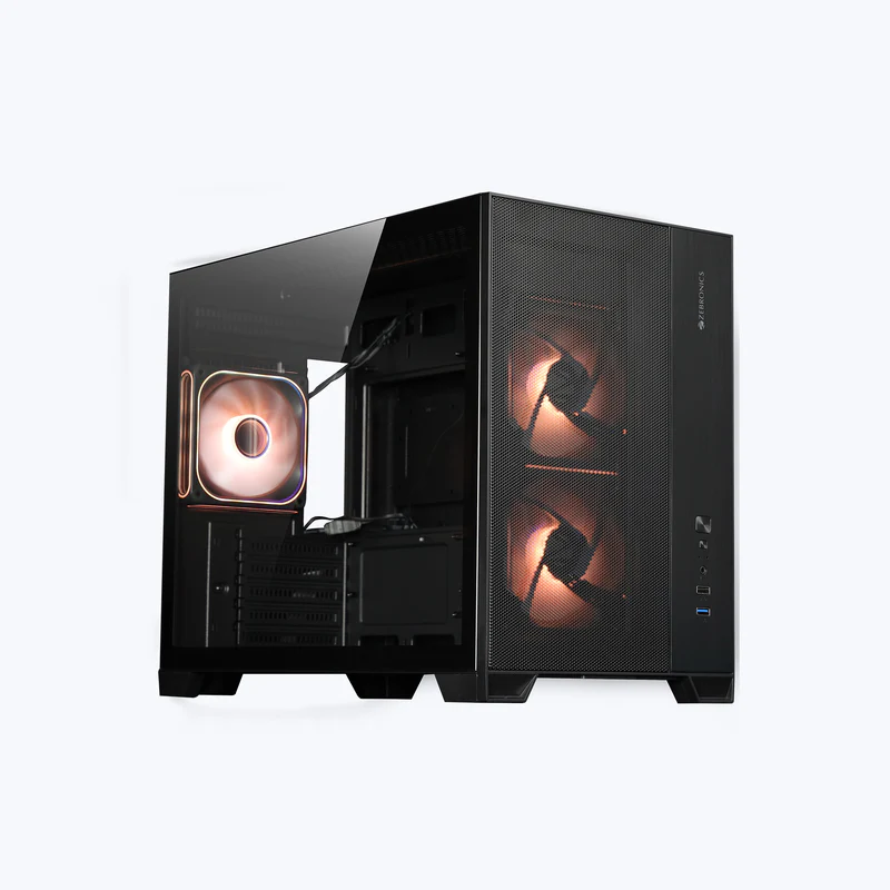 Zeb-Mercury 20 Gaming Cabinet by Zebronics – Premium Cube Design Black