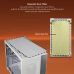 Zebronics Zeb-Mercury 20 White Gaming Cabinet Mid Tower Cube Case - Image 4