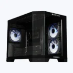 Zebronics Zeb-Mercury 25 Gaming PC Case with Modern Airflow Design – Black