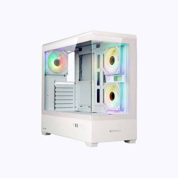 ZEBRONICS Solaris Gaming Cabinet (White)