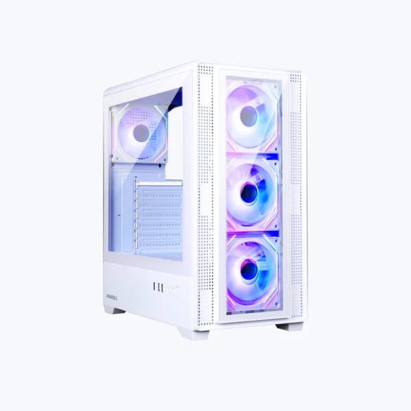 ZEBRONICS Zeb-Venator G Stylish Gaming Cabinet (White)
