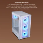 ZEBRONICS Zeb-Venator G Stylish Gaming Cabinet (White) - Image 2