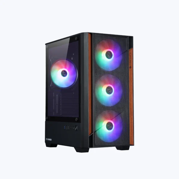 Zebronics Zeb-Ember Gaming PC Case with Modern Design – Black