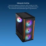 Zebronics Zeb-Ember Gaming PC Case with Modern Design – Black - Image 5