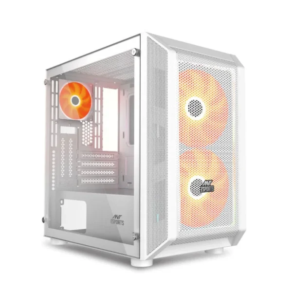 Ant Esports ICE-200 Air Mini Mesh White M-ATX Mini Tower Case