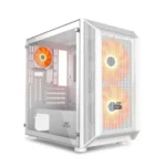 Ant Esports ICE-200 Air Mini Mesh White M-ATX Mini Tower Case - Image 5