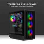 Ant Esports Zen Air 360 ARGB Mid Tower PC Case – ATX Support (Black) - Image 3