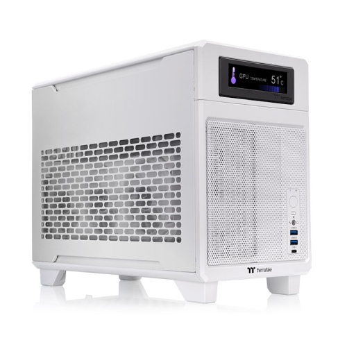 Thermaltake CA-11A-00S6NN-00 Compact Mini-ITX PC Cabinet (Snow White)