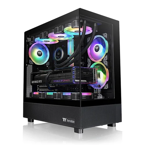 Thermaltake View 270 TG ARGB E-ATX Mid Tower PC Gaming Cabinet (Black)