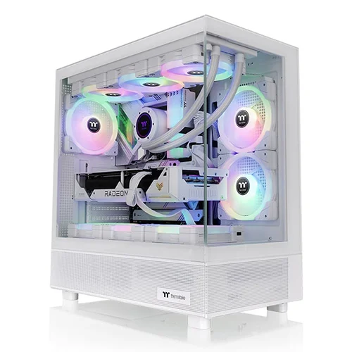 Thermaltake View 270 TG ARGB White Mid Tower Cabinet with ARGB Lighting