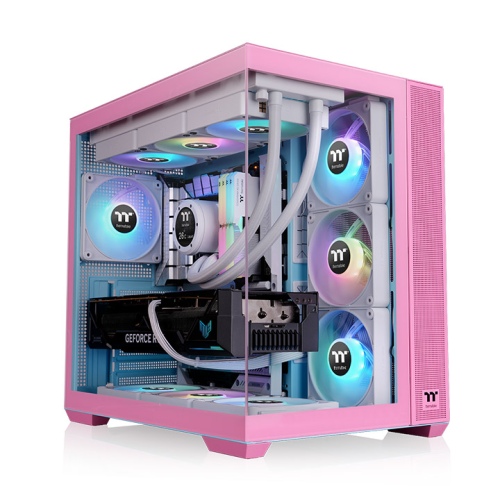 Thermaltake CA-1Z2-00MAWN-00 Premium Bubble Pink Gaming Cabinet