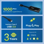 Fenvi USB-C to RJ45 Gigabit Ethernet LAN Adapter - Image 4