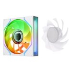 Thermaltake CT EX Premium Reverse Flow 120mm Cooling Fans with ARGB – Snow White - Image 3