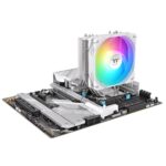 Thermaltake UX400 RGB CPU Air Cooler – 4 Copper Heatpipes – White - Image 2