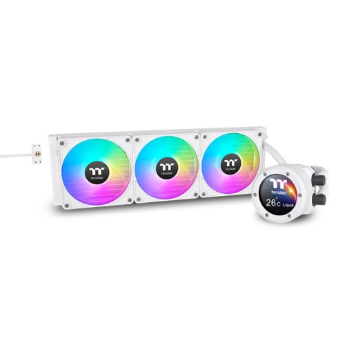 Thermaltake Premium 140mm PWM Cooling Fans for Gaming & Workstation PCs – Snow White