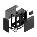 HYTE X50 Air E-ATX Mid-Tower Gaming Case – Black - Image 3