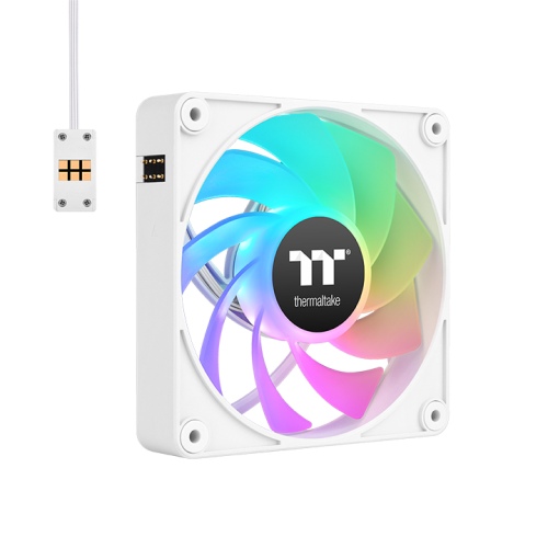 Thermaltake CT140 EX Premium 140mm PWM Cooling Fan Set with ARGB – White