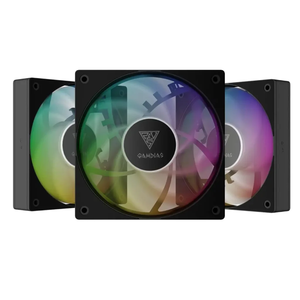 Gamdias Notus M1-1203 ARGB 120mm PWM Cabinet Cooling Fan Kit (3-Pack)