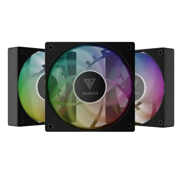 Gamdias Notus M1-1203 ARGB 120mm PWM Cabinet Cooling Fan Kit (3-Pack)